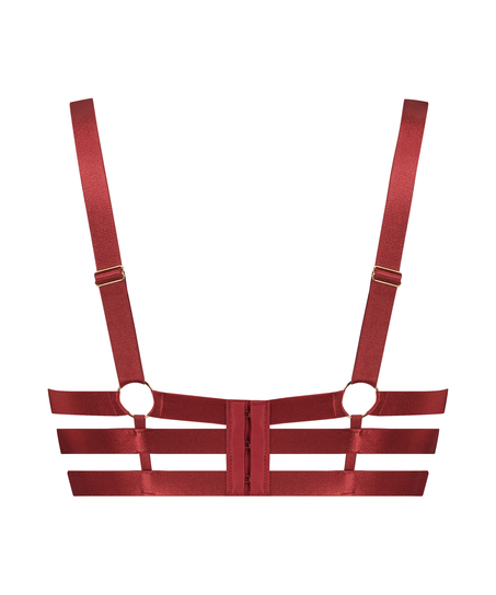 Oxana Non-Padded Longline Underwired Bra, Red