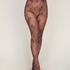 Tight Allover Lace Fishnet, Purple