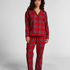 Flannel Pyjama Top, Red