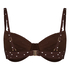 Non-Padded Underwired Bikini Top Algarve, Brown