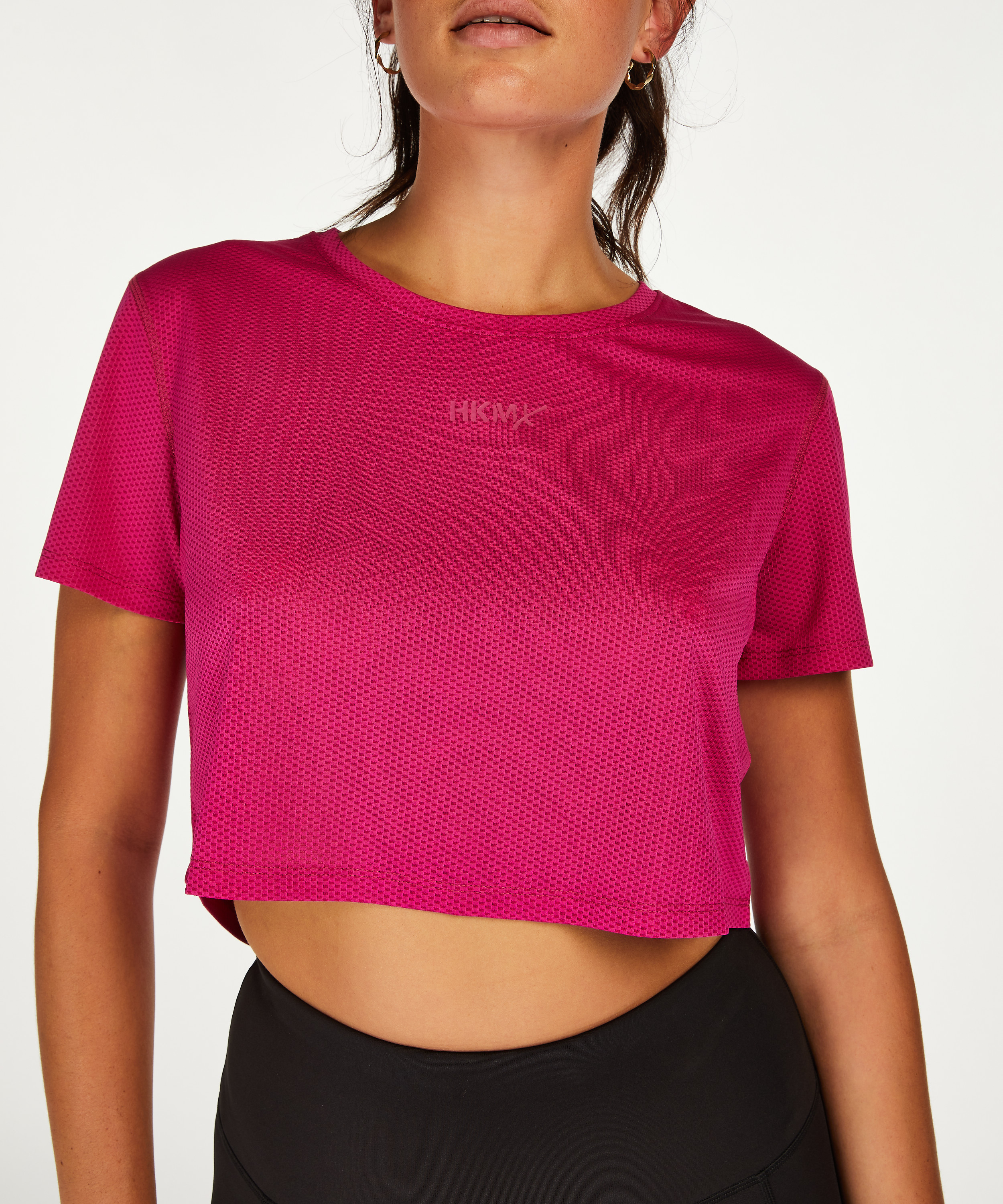 HKMX Mesh Crop Top, Pink, main