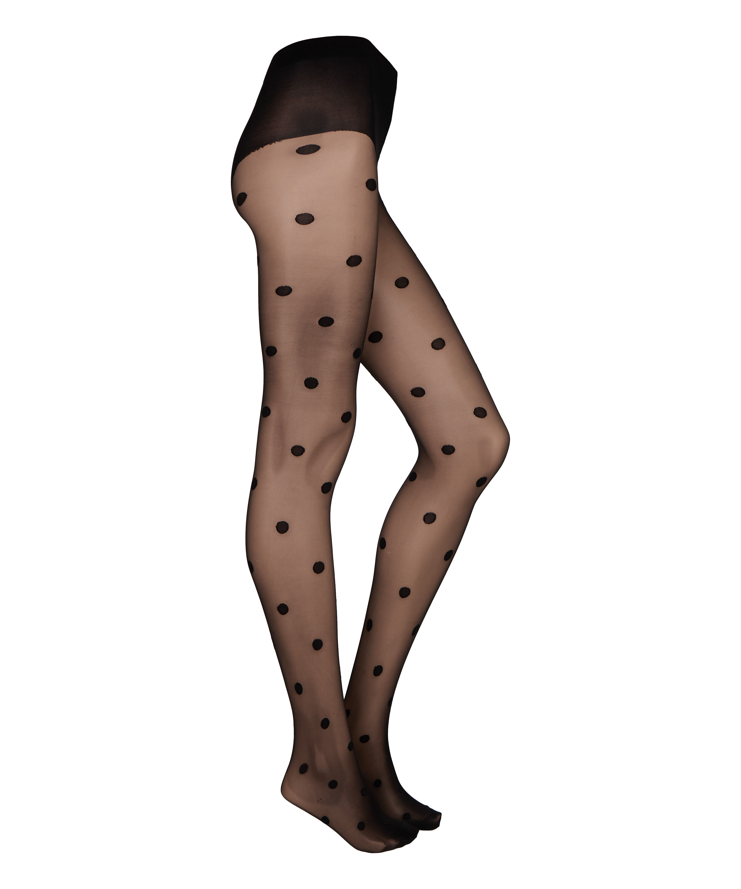 Tights 15 Denier Dots, Black