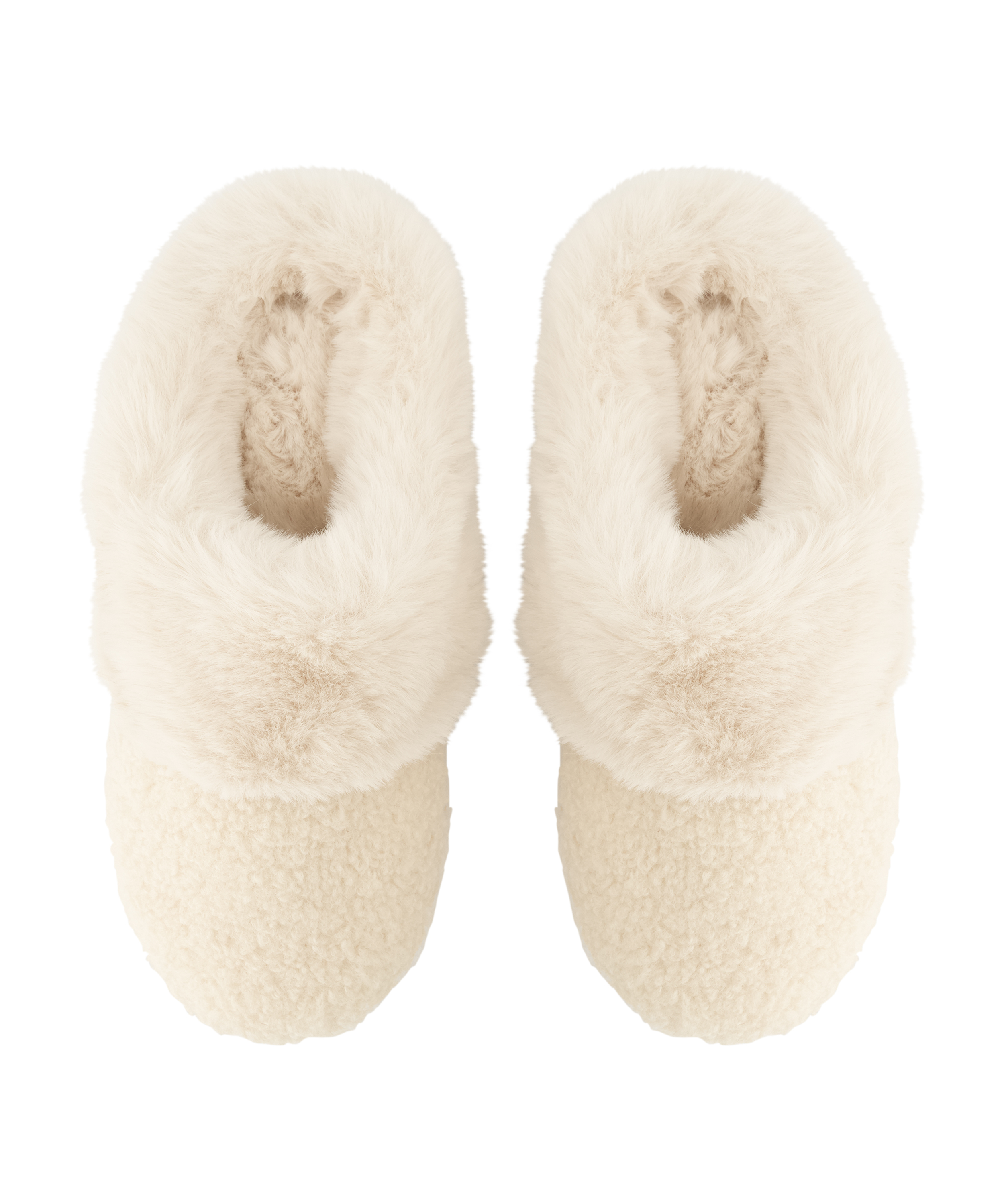 Teddy Mule Slipper, White, main