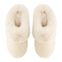 Teddy Mule Slipper, White