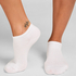 3-Pack Cotton Trainer Liner Socks, White