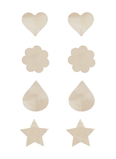 4-Pack Nipple Covers, Beige