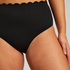 Scallop Rio Bikini Bottoms, Black
