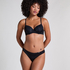Angie Padded Underwired Bra, Black