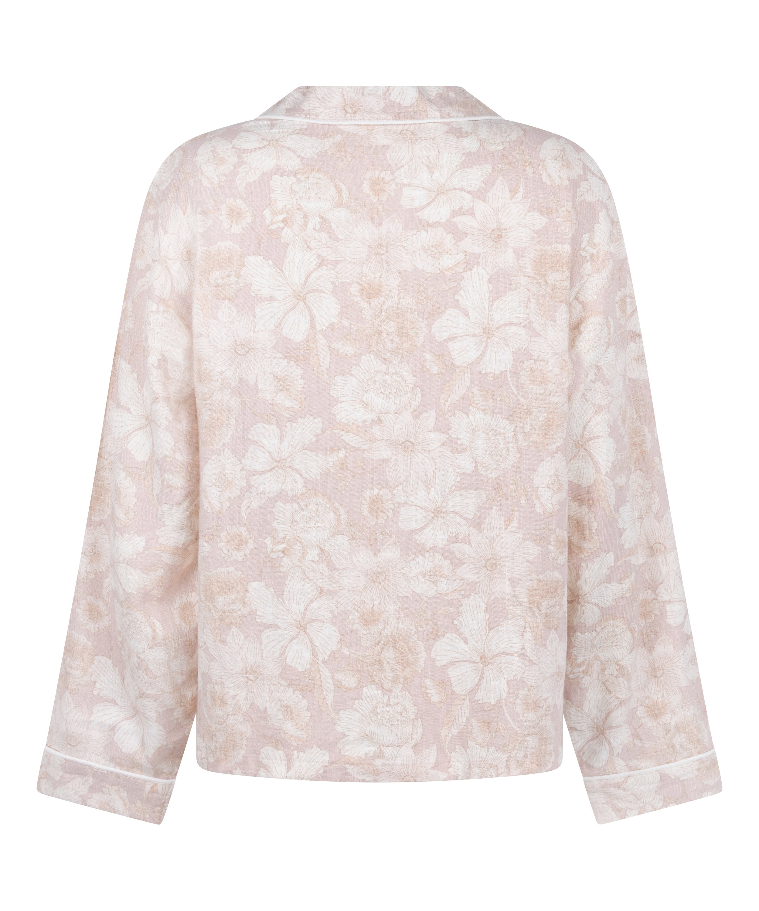 Flower Linen Jacket, Pink, main