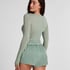 Ayla Satin Shorts, Green