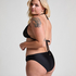 Boho Triangle Bikini Top, Black