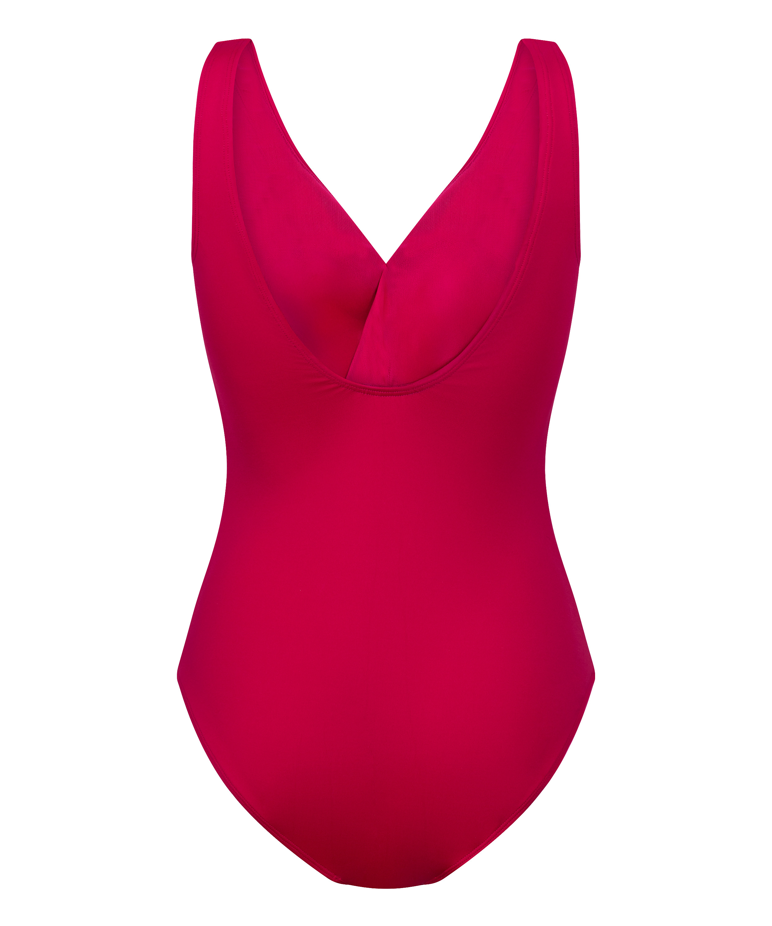 Shaping Shell Mesh Swimsuit, Pink, main