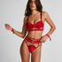 Noeki High-Waisted Highleg Thong, Red