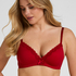 Lola Padded Non-Wired Bra, Red