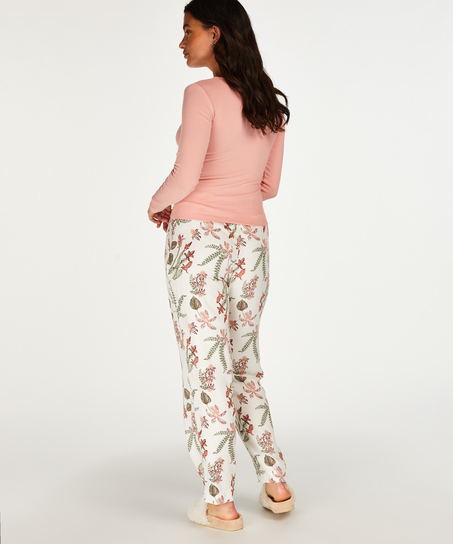 Tall Woven pyjama bottoms, White