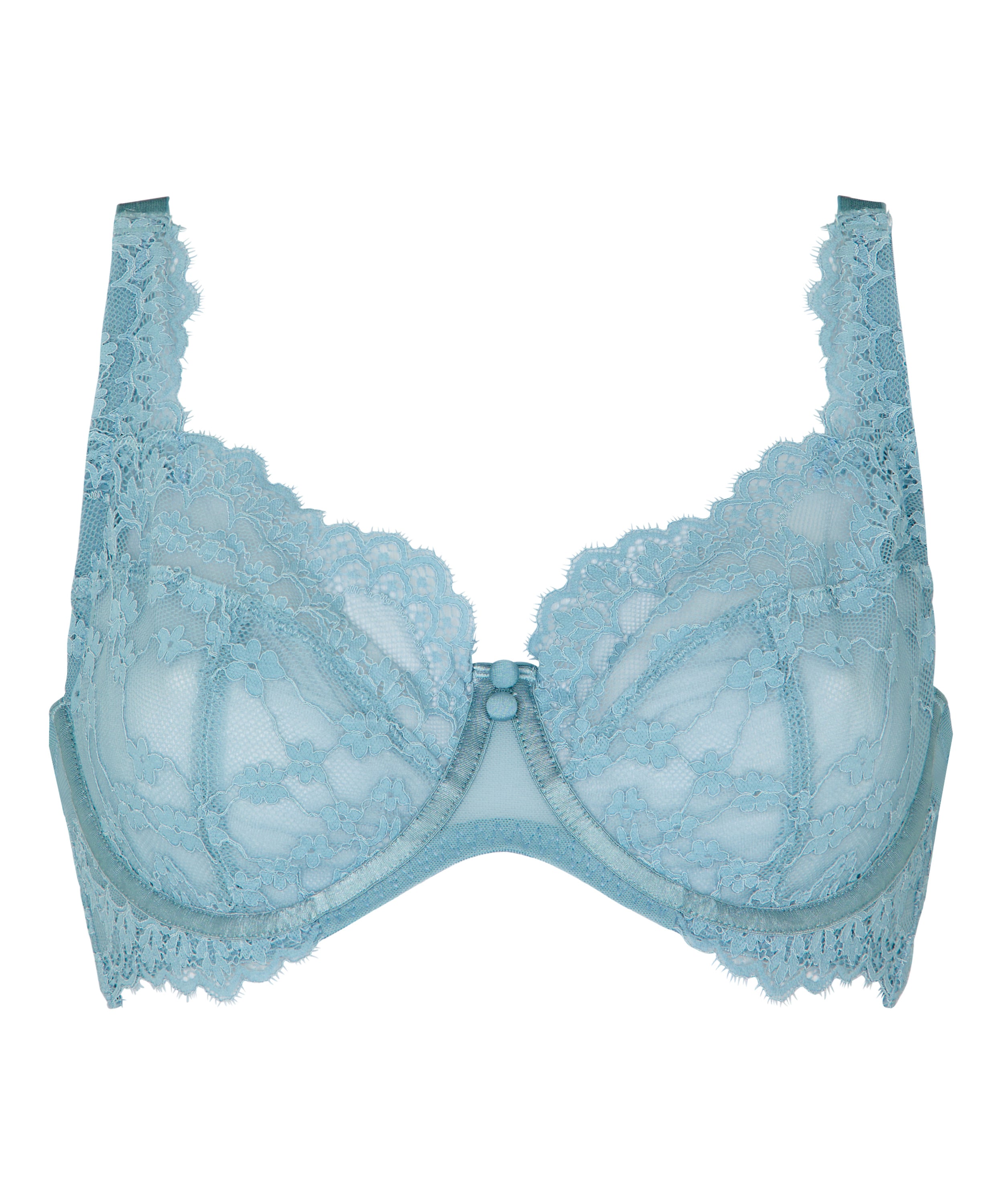 Daisy Non-Padded Underwired Bra, Blue, main
