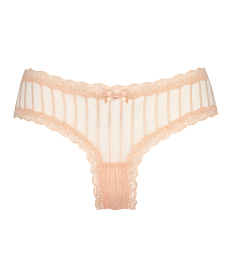 V-shaped Brazilian knickers mesh, Orange