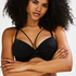 Sunset Dream Padded Underwired Bikini Top, Black