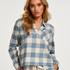 Flannel Pyjama Top, Blue