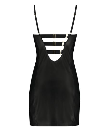 Preformed push-up underwired Slip Dress Talia, Black