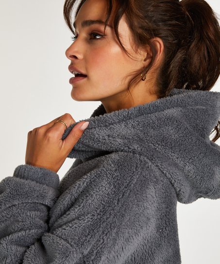 Snuggle Fleece Lounge Dress, Green