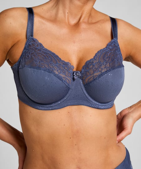Sophie Non-Padded Underwired Bra, Blue
