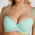 Marine Padded Underwired Bra, Green