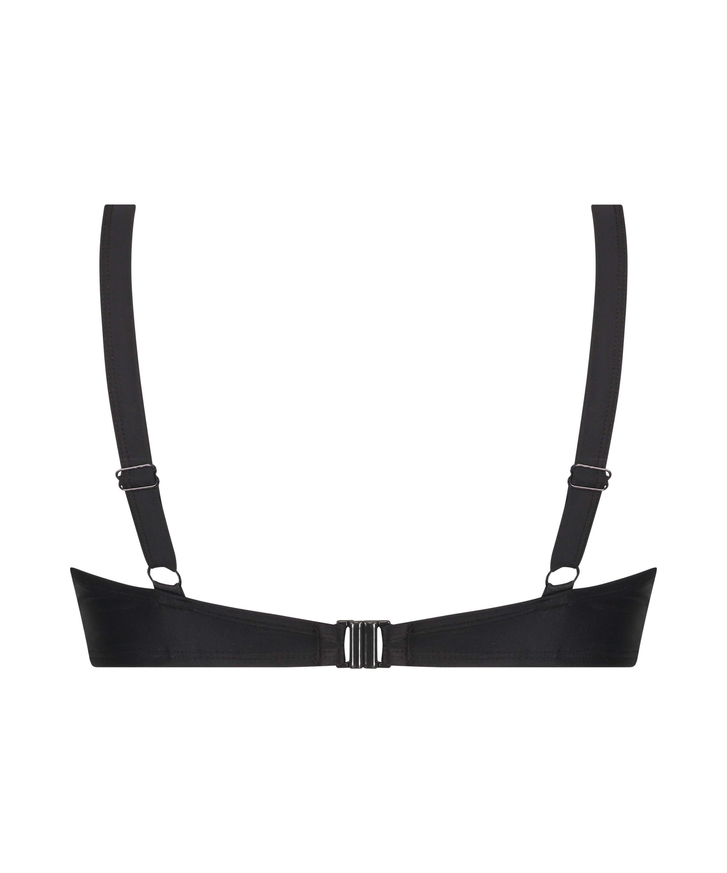 Luxe Non-Padded Underwired Bikini Top, Black, main