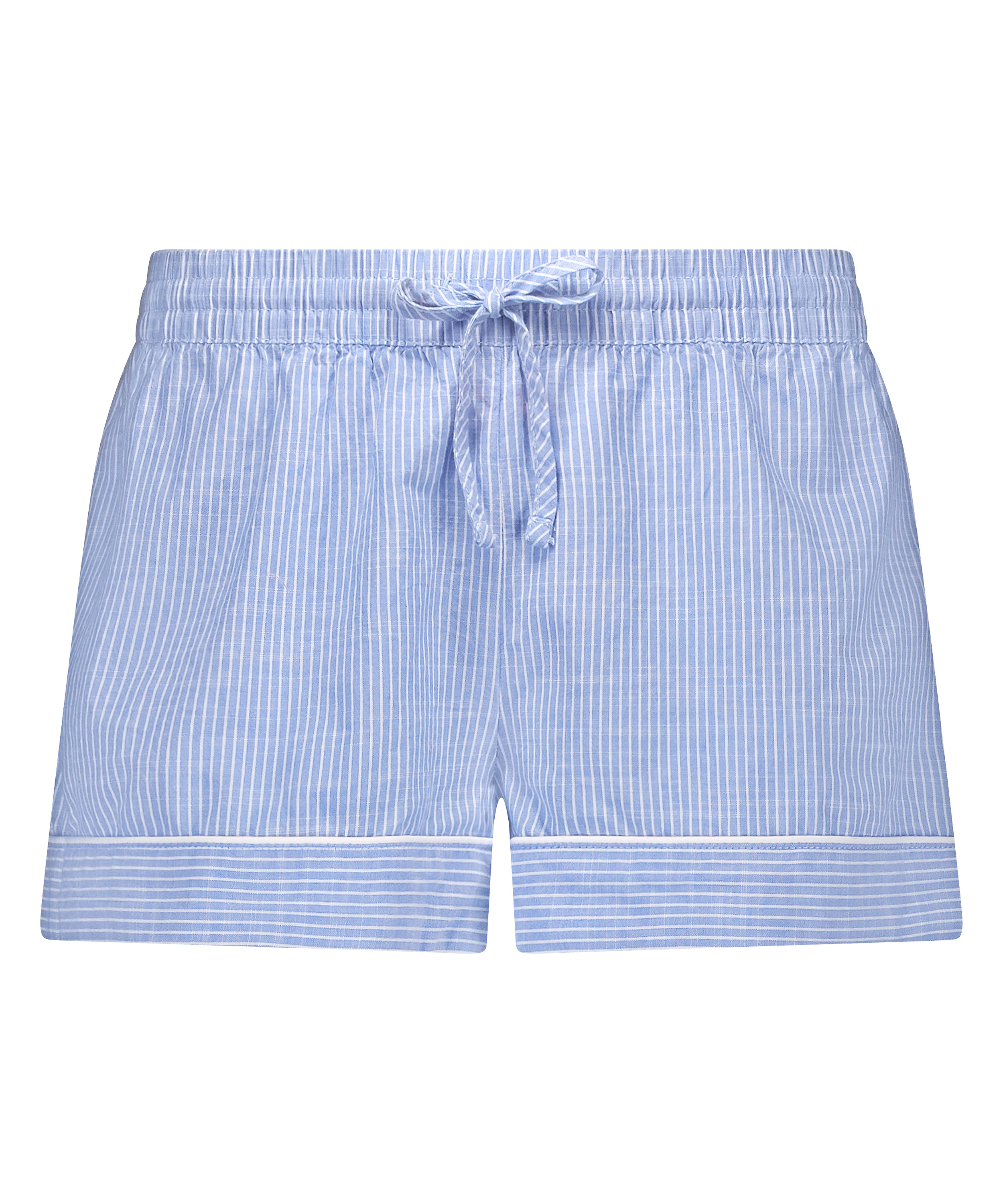 Pyjama Short Cotton Stripe, Blue, main