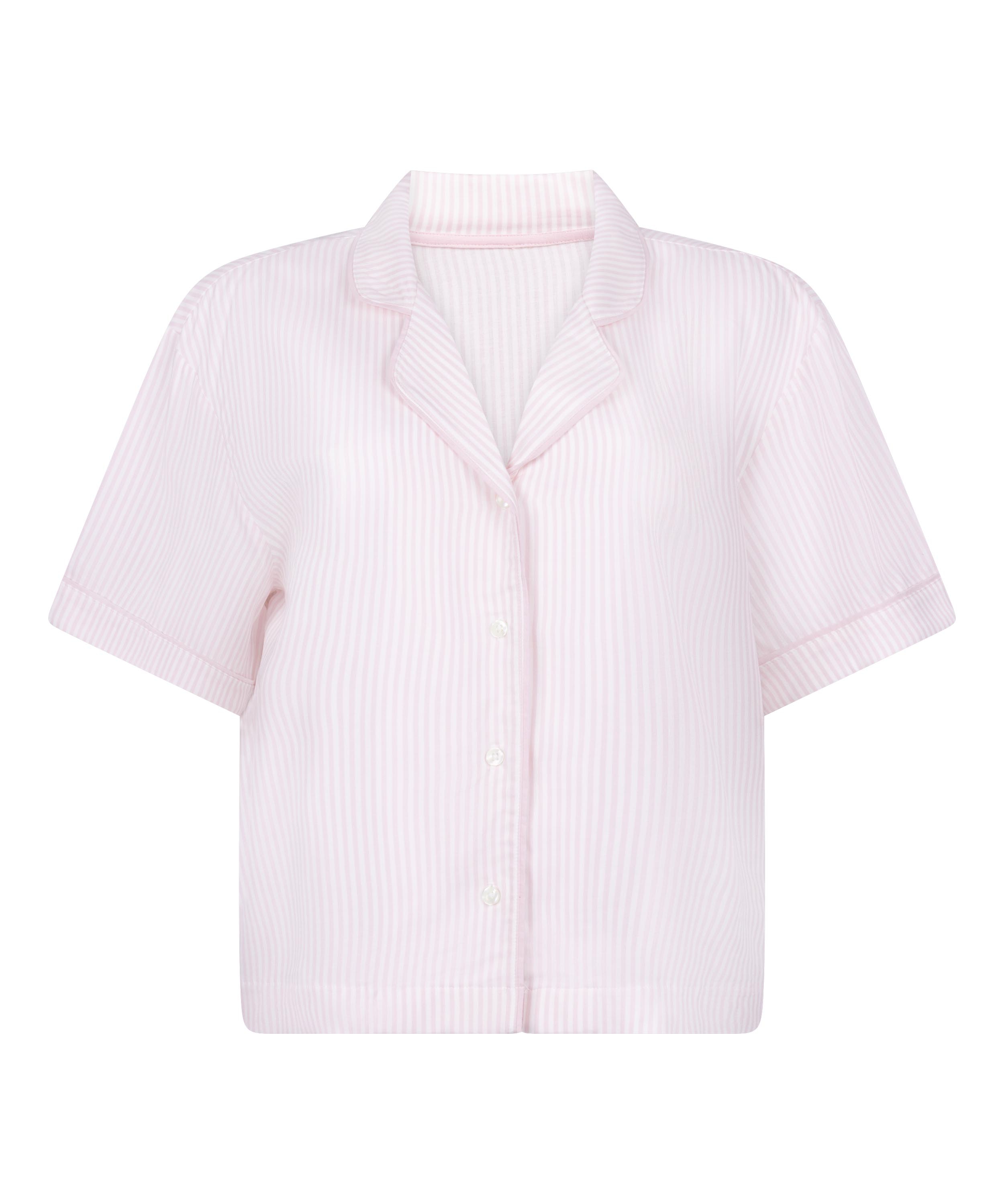Pyjama short sleeve jacket, Pink, main