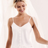 Bridal Satin Cami Top, White
