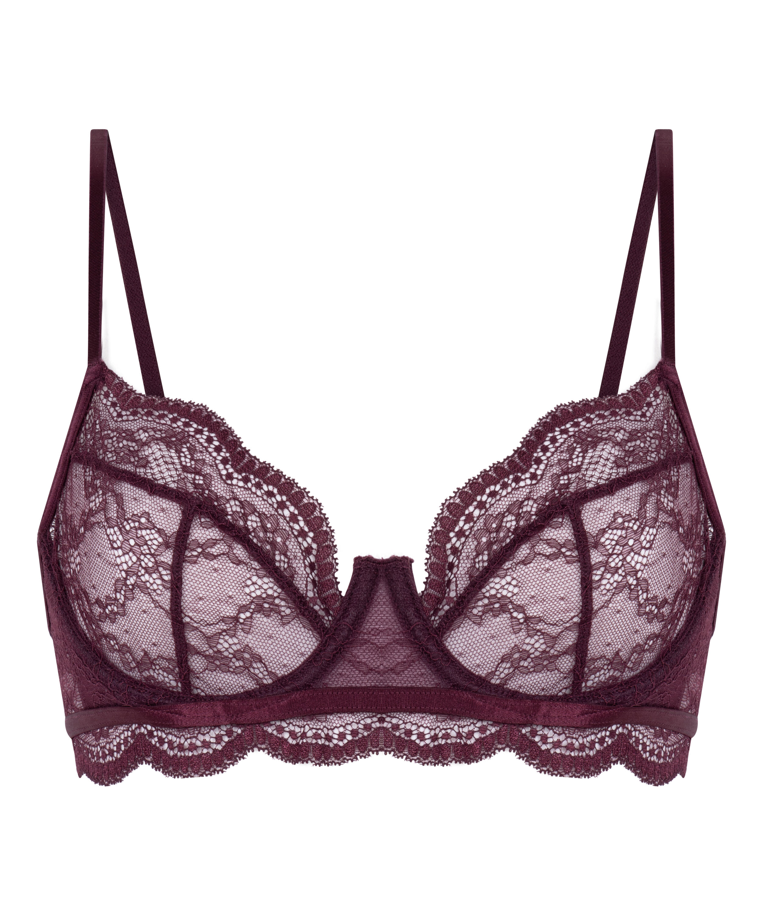Isabelle Non-Padded Underwired Bra, Red