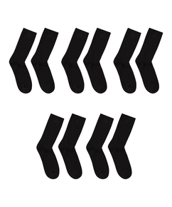 5 Pairs of Socks, Black