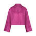 Satin Long-Sleeved Jacket, Pink