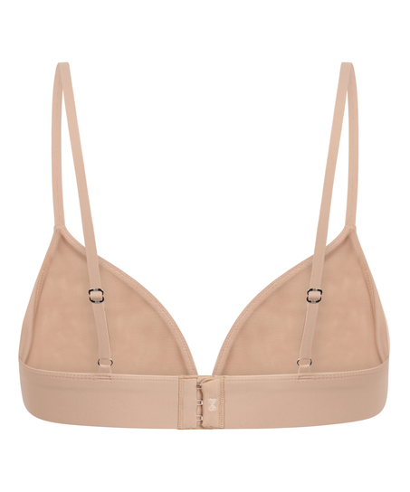 Smooth Triangle Bralette, Beige
