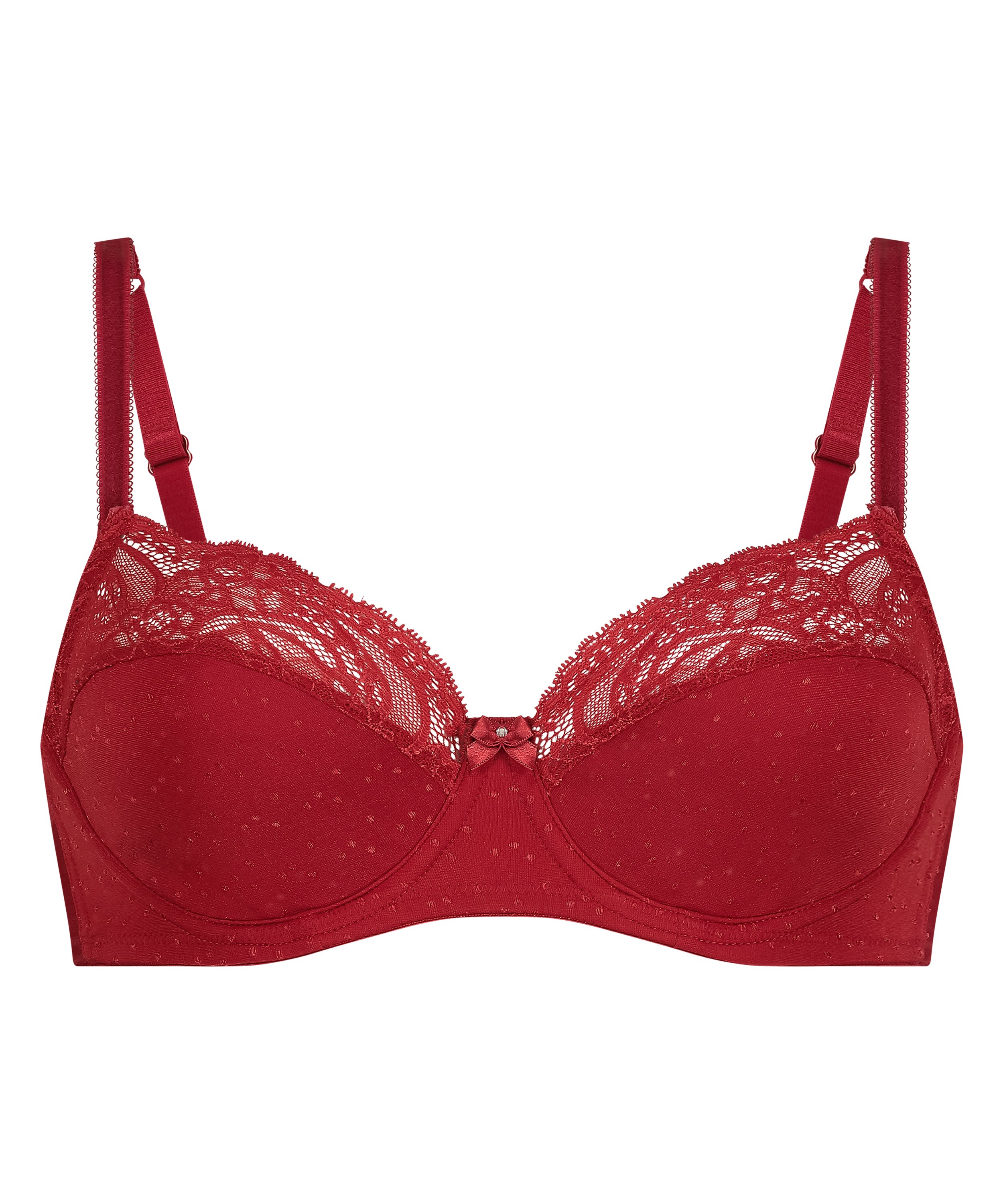 Sophie Non-Padded Underwired Bra, Red, main