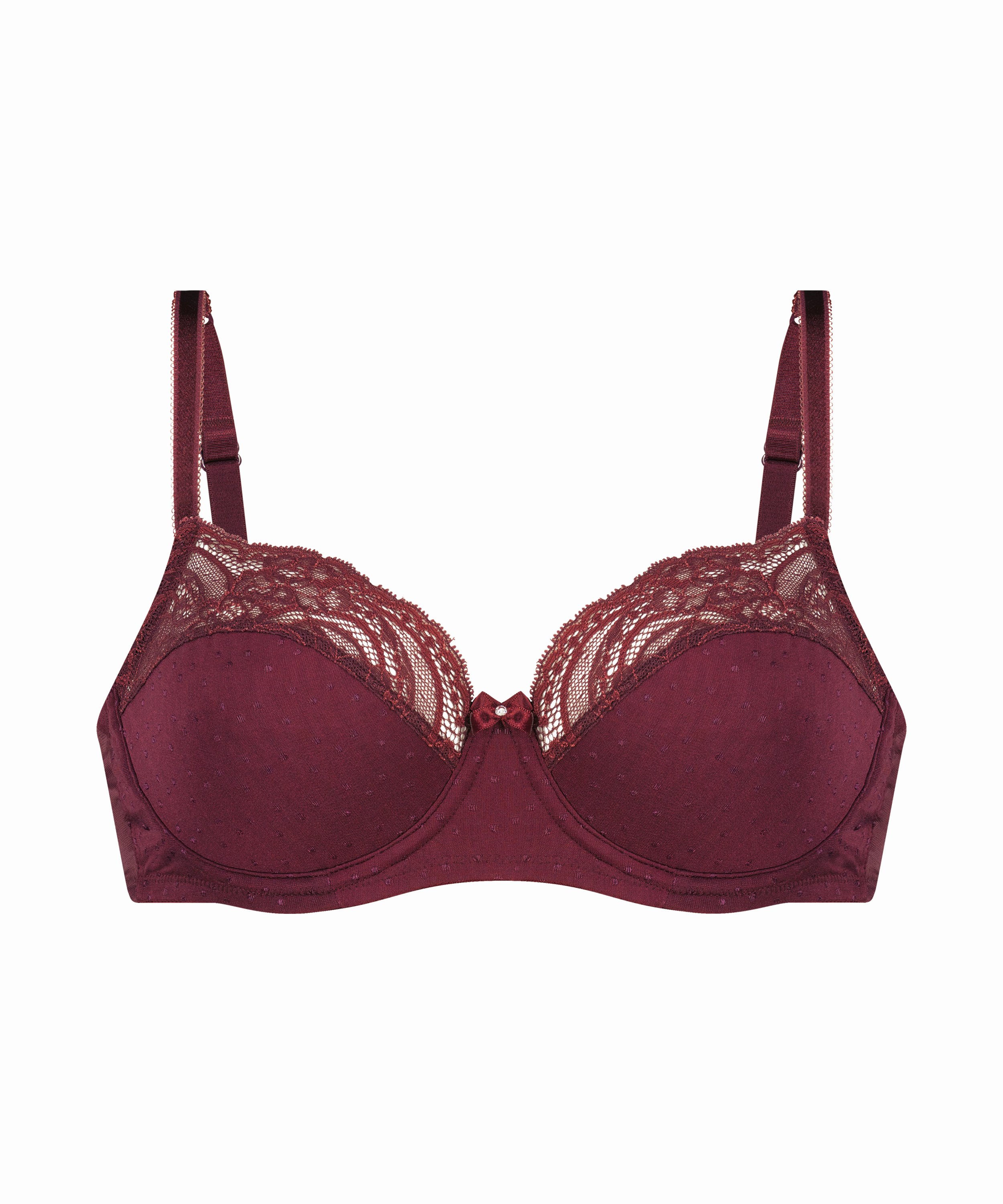Sophie Non-Padded Underwired Bra, Red, main
