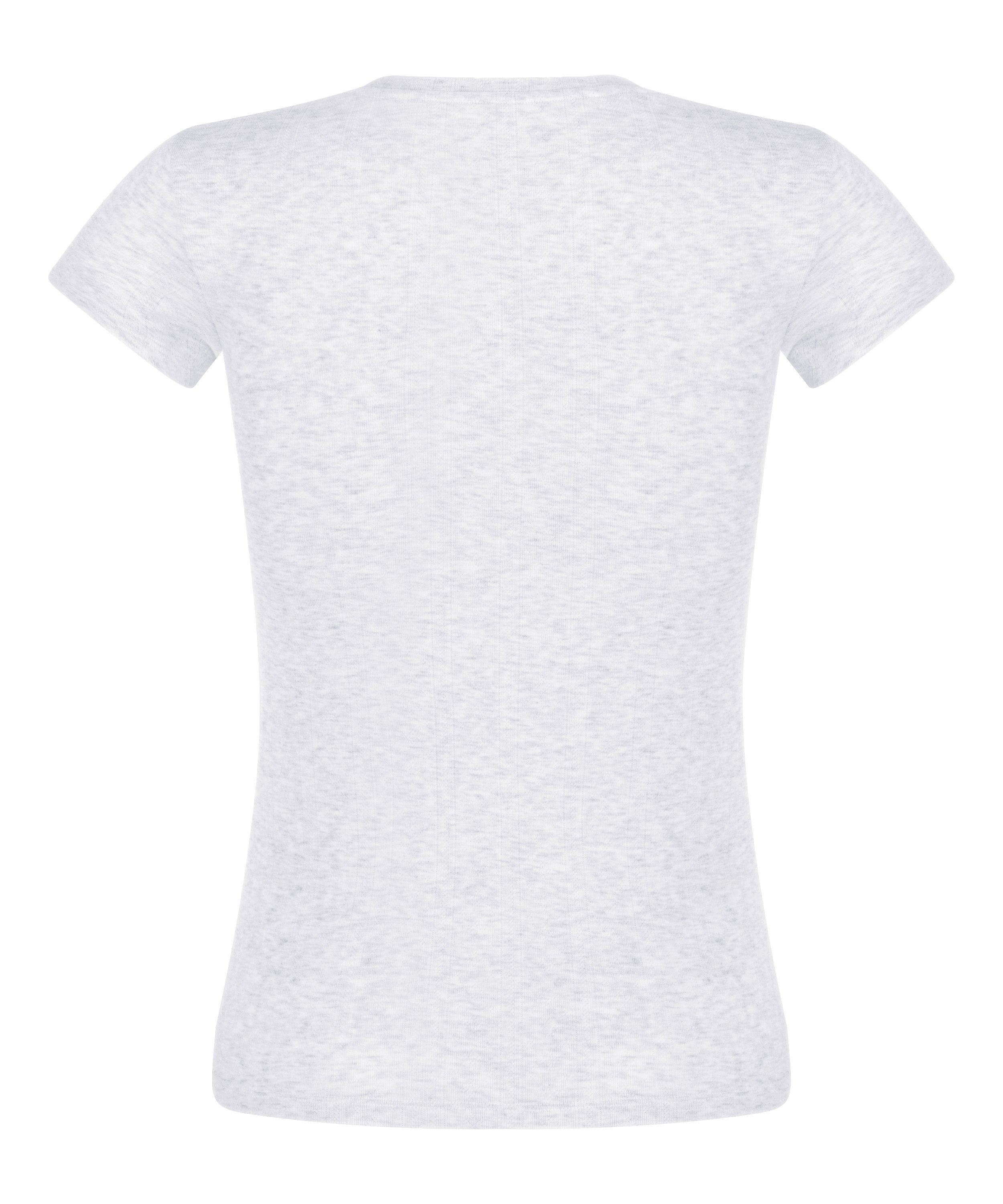 Pointelle Top, Gray, main