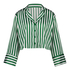 Satin Long-Sleeved Jacket, Green