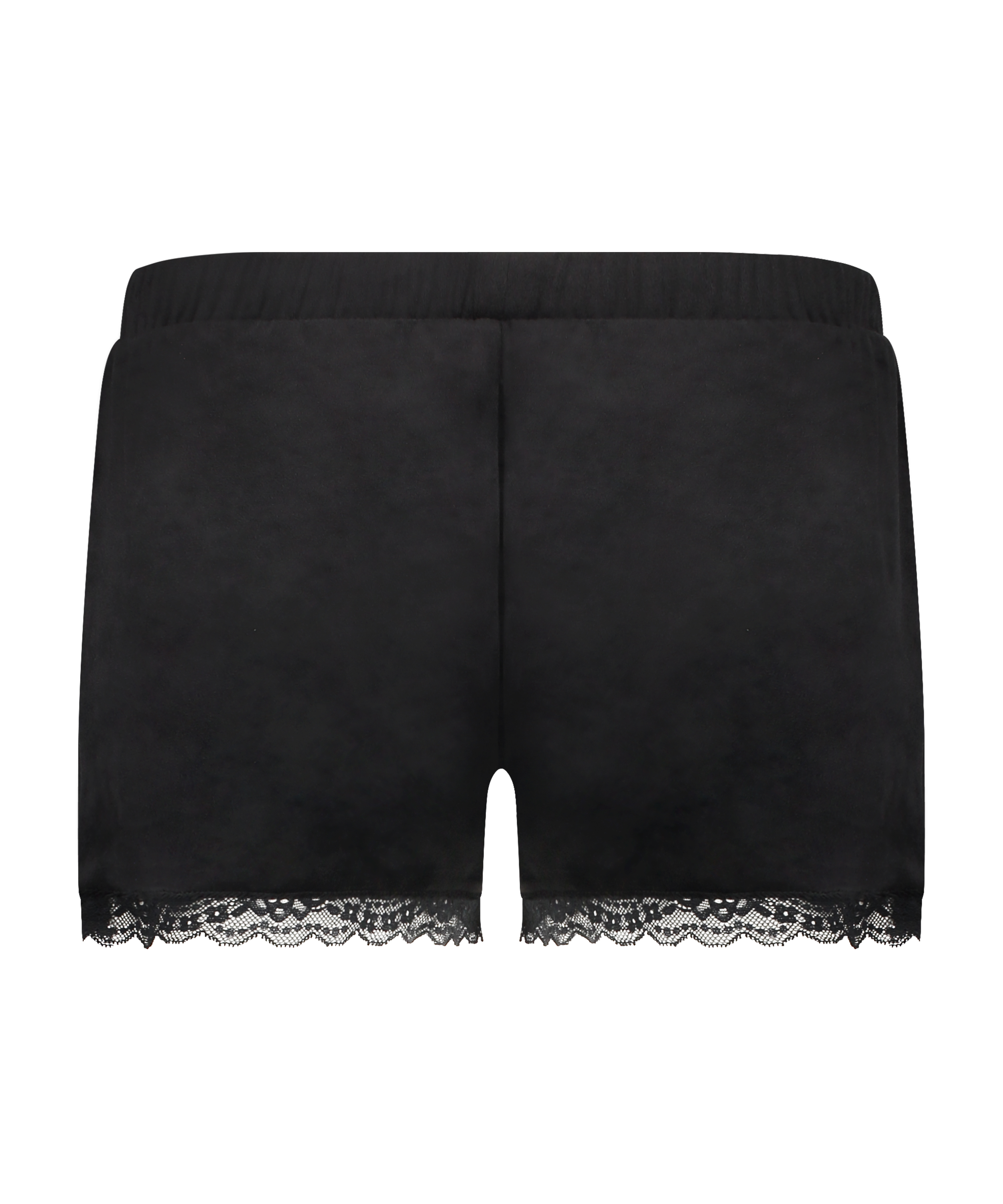 Velvet Lace Shorts, Black, main