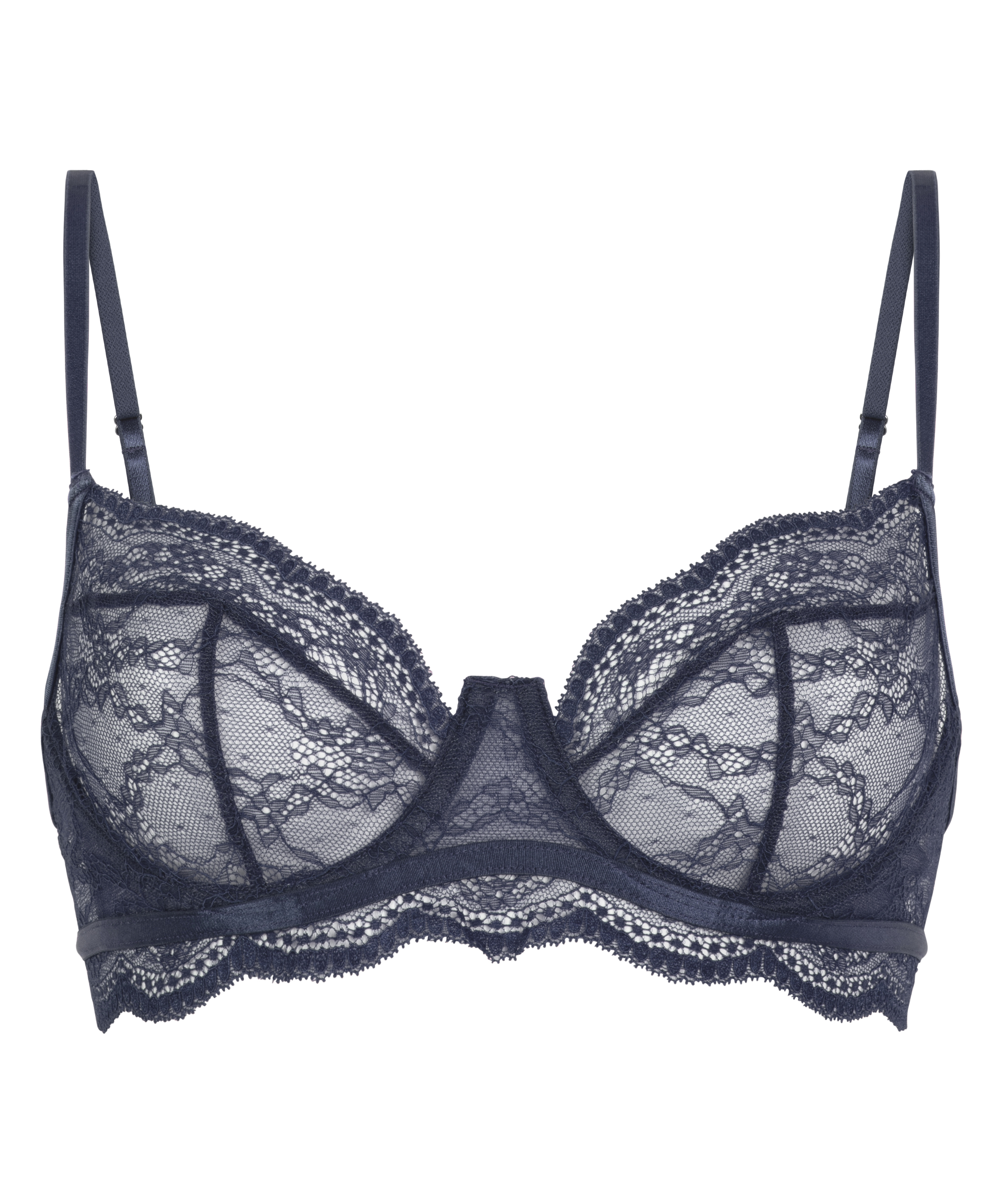 Isabelle Non-Padded Underwired Bra, Blue, main