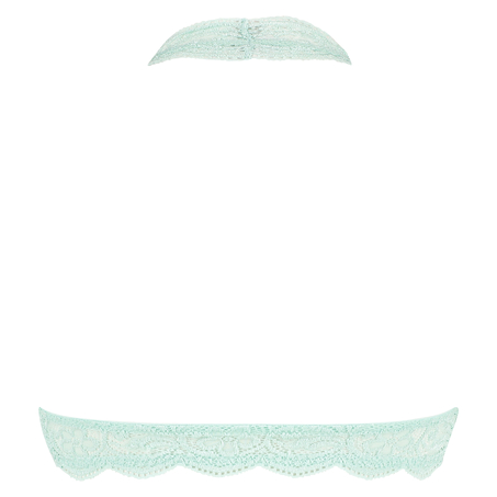Halter Lace Bralette, Green