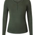 Longsleeved Pyjama Top Henley, Green