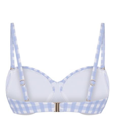 Padded Underwired Bikini Top Amalfi, Blue