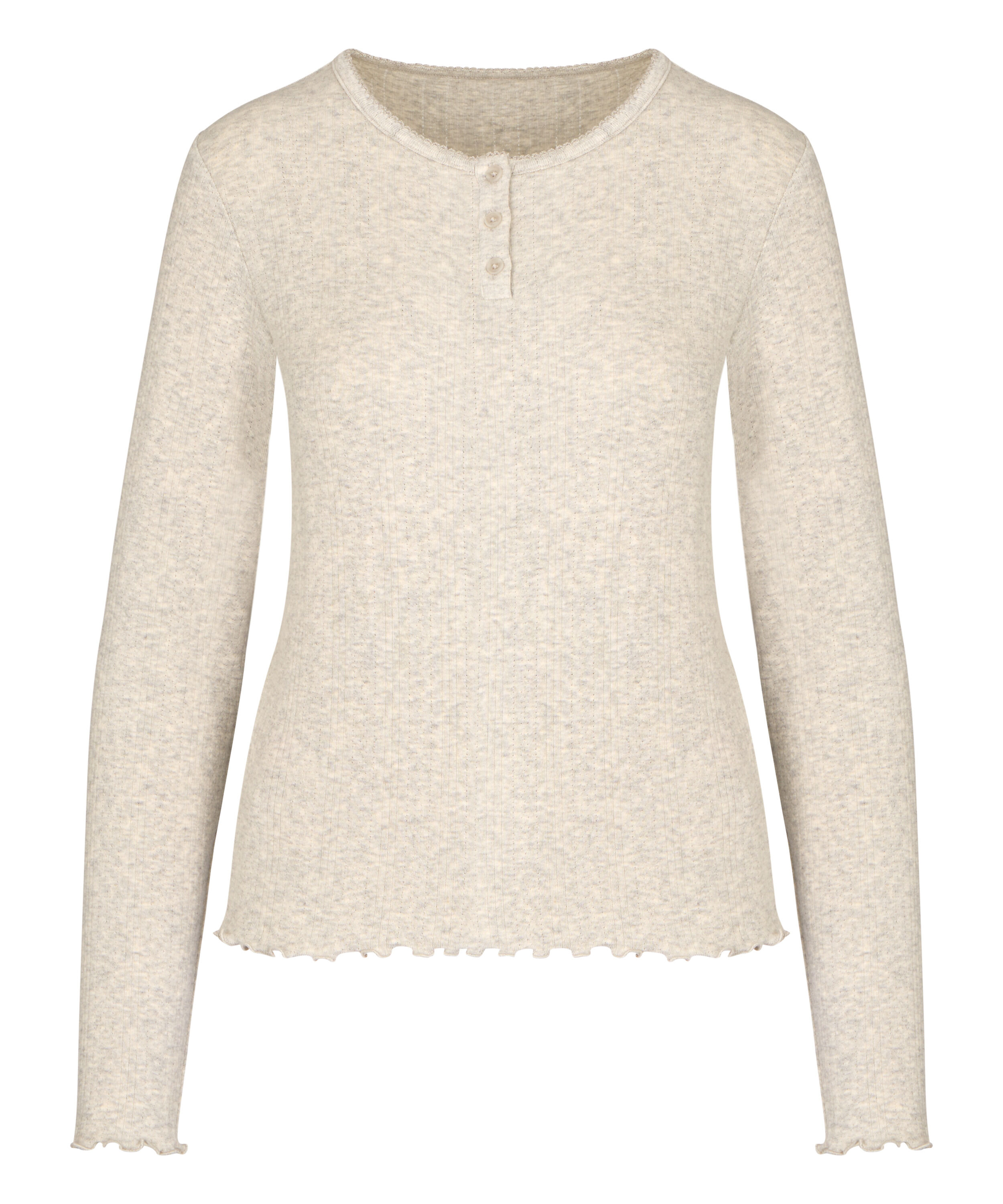 Top Pointelle, Gray