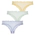 3-Pack Gingham Thong, Yellow