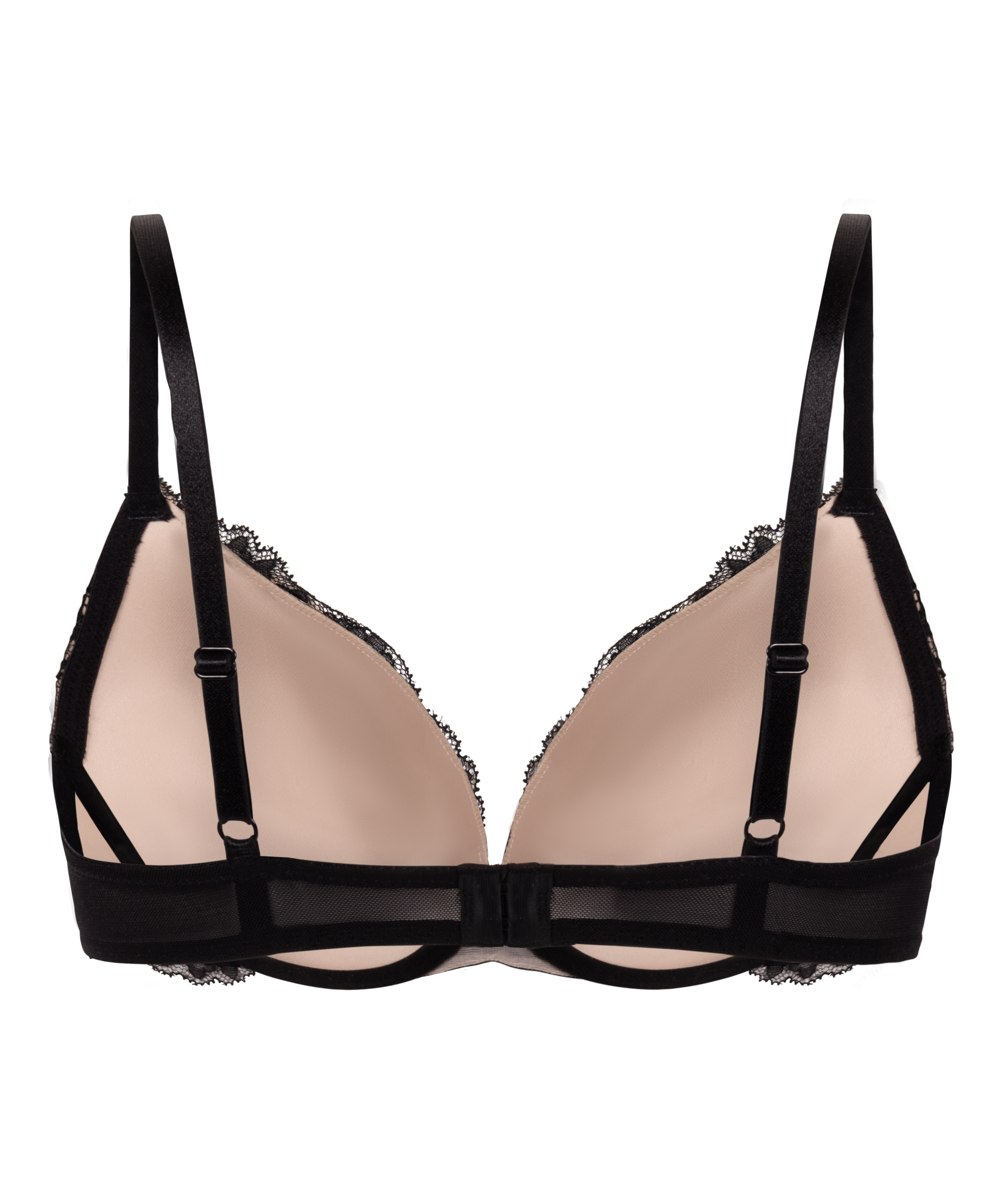 Teddy Padded Push-Up Underwired Bra, Black, main