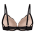 Teddy Padded Push-Up Underwired Bra, Black