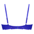 Marine Padded Push-Up Underwired Bra, Blue