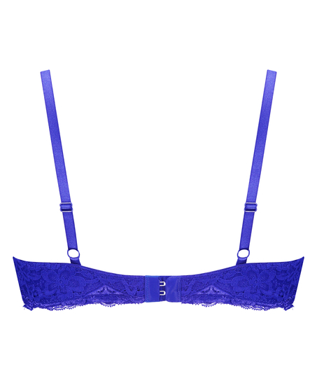 Marine Padded Push-Up Underwired Bra, Blue